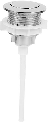 KONTONTY Toilet Flush Button Replacement Single Push Button for Cistern Tank Easy Install Universal Fit Toilet Flush Button