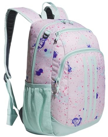 adidas Young BTS Creator 2 Rucksack, Splatter Sandy Pink/Semi Flash Aqua Blue, One Size, Creator 2 Rucksack