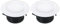 PATIKIL 4 Inch Round Air Vent, 2 Pack Adjustable Ceiling Diffuser Grill Cover ABS Louver Soffit Vent for Bathroom Kitchen Living Room, White
