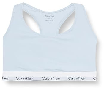 Calvin Klein Damen Bralette mit Logobund, Blau (Plein Air), 3XL