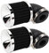 2 Pezzi Filtri dell'Aria per Moto, Filtro per Presa Aria con Piega Ad Angolo di 90° per Ugello Carburatore da 28‑48mm Ciclomotore Scooter ATV Dirt Bike(Nero)