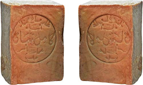 2x Original Aleppo Seife 60% / 40% Olivenöl/Lorbeeröl - PH Wert 8 - Testurteil: SEHR GUT