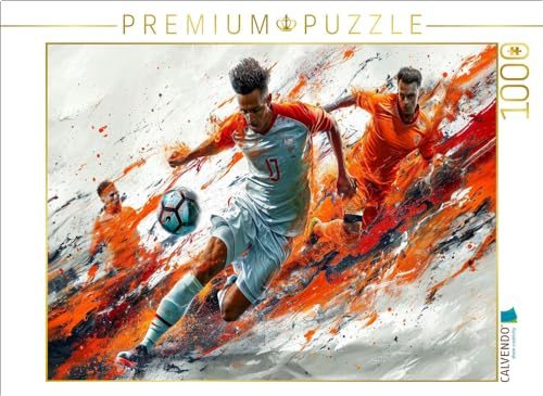 CALVENDO Puzzle Fußball, Spiel nach vorn | 1000 Teile Lege-Größe 64 x 48 cm Foto-Puzzle für glückliche Stunden