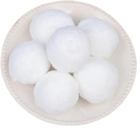 20 Stück Pompons zum Basteln, Weiß Pompons, 50mm/5cm Pompom Bälle, Groß Pompoms zum Basteln, Pompons Bälle für DIY Kreative Handwerk Dekorationen large white Pom Poms Pompoms (Weiß-50mm)