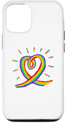 Hülle für iPhone 15 Pro Pride Proud LGBTQ Gay Pride Freedom Flagge Herz