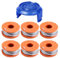 Bobine de fil de rechange WX150 pour débroussailleuse Mac Allister MGTP18Li - 1,65 mm x 3 m - 6 bobines + 1 couvercle