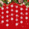 36 Stück Schneeflocken Weihnachten Deko, 6x1.9 Meter Schneeflocke Girlande, Weihnachtsbaumschmuck, Schneeflocken Hängende Deko für Haus Weihnachten Winter Party Fenster Dekorationen