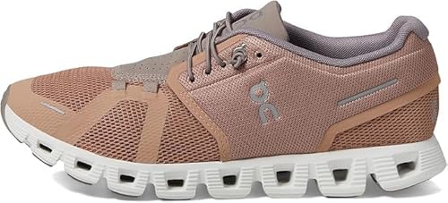 On Damen Cloud 5 Synthetic Textile Rosebrown Fog Trainer 43 EU