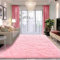 BSGIFT Shaggy Teppich Hochflor 240x340 Rosa, Langflor Wohnzimmer Teppich Flauschig, Modern Kuschelteppich Wohnzimmerteppich High-Pile Carpet rutschfest für Schlafzimmer Kinderzimmer