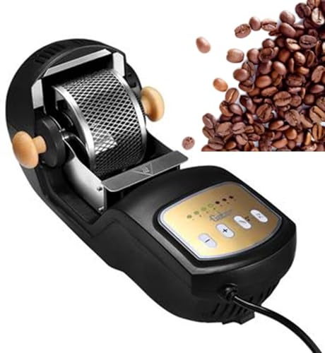 Kaffeebohnen-Toaster für den Heimgebrauch, Kaffee-Toaster, transparentes verdicktes Glas, Automatik- und Heimwerkermodus, 100 g pro Einsatz