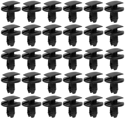 Lot de 30 Clips de Fixation Parechocs, Rivets en Plastique Attaches, Garde-Boue Rivets Clips de Retenue, Clips Voiture pour Auto Panneaux Garniture de Portière Compatible avec Citroen Peugeot