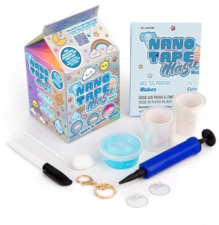 Bizak Nano-Art, Wolken und Haustiere, Nano-Tape zum Thema Essen, Mini-Set, 1 Rolle Band, Zubehör und Schleim, Wolken, (64484118-1)