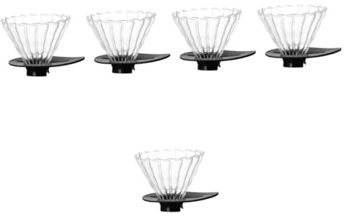 DECHOUS 5 Pz filtro del caffè filtri caffe Accessorio per caffettiera tazza di caffè riutilizzabile pentola calzante imbuto per caffè per uso quotidiano imbuto del caffè Riutilizzabile