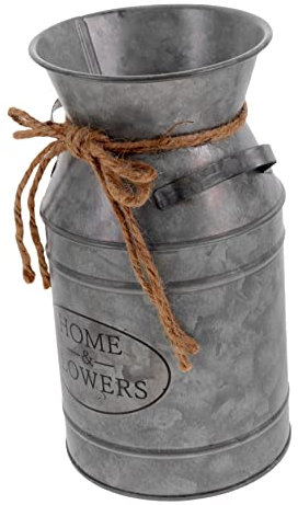 Gatuida Blumentopf aus Zinn vase Vintage doniczki do kwiatow do salonu Pflanzenbehälter für Bauernhäuser Vase mit Blumen Links Schoß Bauernvase aus Metall Krugvase aus verzinktem Metall