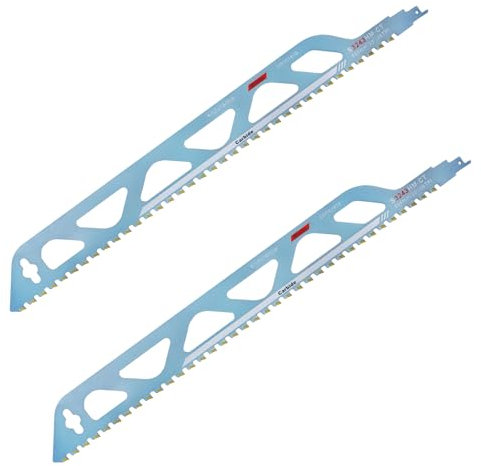Ruaizel 2Pcs Reciprocating Saw Blades, Universal Scorpion Saw Blade, Sabre Saw Blades for Steel Brick Cement Concrete Composite Panels (Blue) (20inch)