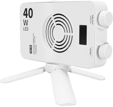 Lumière Vidéo RVB, 40W 3000-7000K Éclairage sans étape Éclairage Portable Panneau D'éclairage Vidéo 2000mAh LED Lemplaces Lample Plap