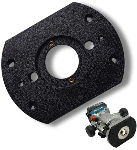 TitanWorks Plunge Sub-Base with Guide Bush Adapter, Compatible with Makita DRT50, RT0700 Router