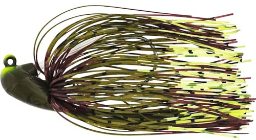 Westin Slide-Up Rubber Jig Tungsten - Jigkopf, Gewicht:14g, Größe:Gr. 3/0, Farbe:Green Pumpkin/Chartreuse