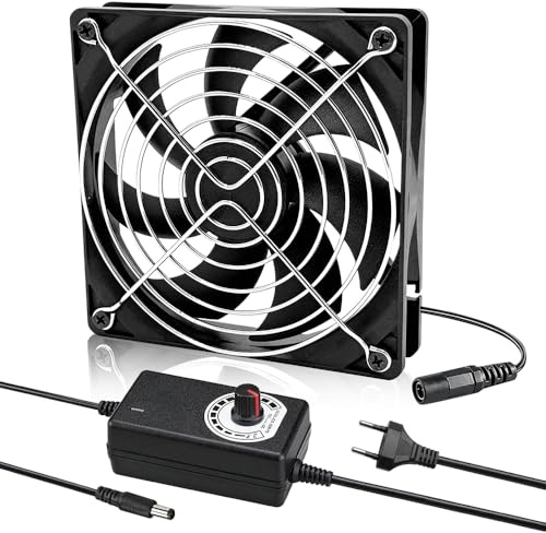 Ventilador 120mm, 12V Ventiladores PC, Ventilador PC Con Control De Velocidad, CA 110V 220V, 3000 RPM Para PC, TV Box, Chasis, Receptor, Router