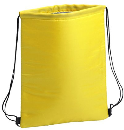 sin4sey 2 x Kühlbeutel Sportbeutel Kühltasche Kühlrucksack Turnbeutel Mit Isolierfolie (gelb)