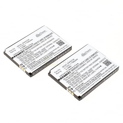 cellePhone Akku Li-Ion kompatibel mit Motorola Motofone F3 F3C - AVM Fritz!Fon M2 C4 C5 (Ersatz für BAK130506) - 2er Set