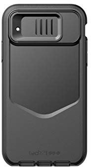 Tech21 Protective Apple iPhone XR Case Maximum Protection Back Cover with Lens Cover and Belt Holster- Evo Max - Black