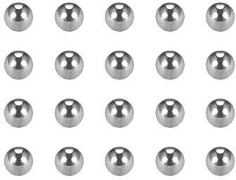 sourcing map 100Stk. 2mm Präzision Verchromter Stahl Lagerkugeln G25