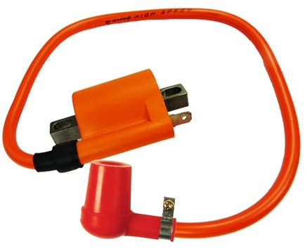 Zündspule Tuning Racing Ersatzteil für/kompatibel mit Cagiva Mito/Evo/Roadster 125 Komplettset mit Tuning Zündkerzenstecker