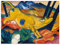 JUNIWORDS Poster, Franz Moritz Wilhelm Marc, Die gelbe Kuh, 27 x 20 cm