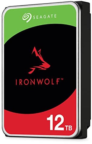 Seagate IronWolf NAS 12TB Interne Festplatte CMR 3.5 Zoll Sata III 256MB, ST12000VN0007 (Generalüberholt)