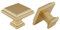 Lontan 10-Piece Gold Cabinet Knobs - Square Zinc Alloy Drawer Knobs - Brass Cupboard Handles LS9111BB