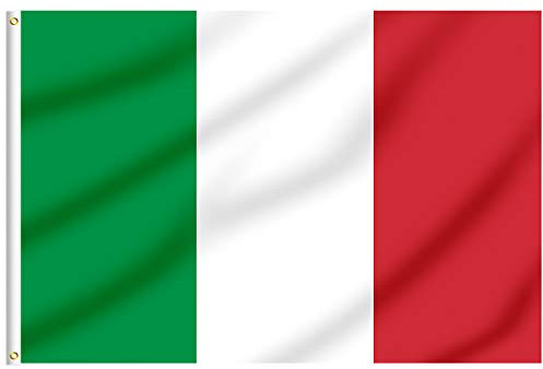 FLAGBURG Italienische Flagge 150 x 240 cm Italien Fahne mit Messingösen, Lebendige Farbe und UV-beständig,Leinwand-Header und Doppelt Genäht Langlebig Italy Flag, für Draußen und Drinnen