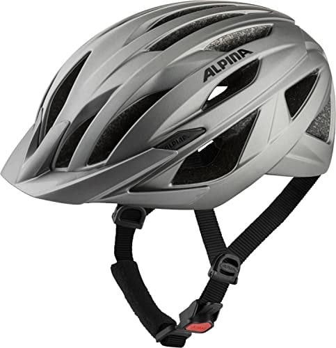 ALPINA Parana - Leichter, Individuell Anpassbarer Touren Fahrradhelm Mit Fliegennetz Für Erwachsene, Dark-Silver matt, M (51-56 cm)
