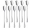 Generi Cucharillas largas de acero inoxidable, juego de 10 cucharas de mango largo, de acero inoxidable, para mezclar té frío, café, cócteles, batidos, bebidas frías