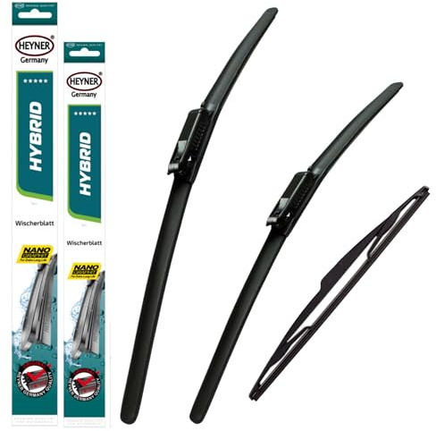 HEYNER Wiper Blades Fits: Citroen C4 Picasso 2008-2013 Full Set 3 Hybrid Wipers HH3230BL14FJ