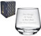 Personalised Engraved Stelo Whisky Tumbler Glass with Gift Box, Personalise with Any Message