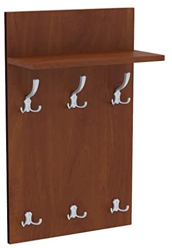 AKKE Garderobenpaneel Wandgarderobe Mit Ablage Wandpaneel Garderobe PVC Medi 90x50 cm ALUMINIUM | LOCARNO