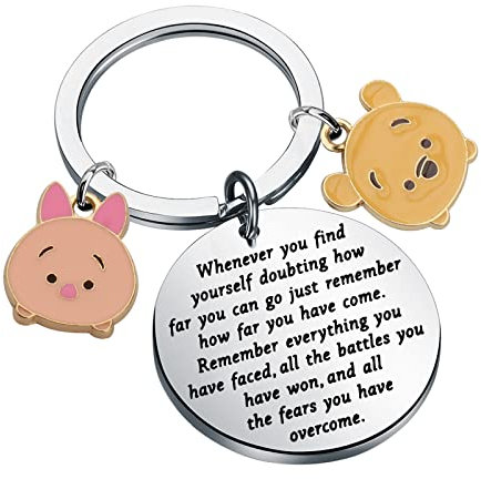 KUIYAI Vom Film inspiriertes Geschenk, inspirierende Geschenke für Freundschaftsgeschenk (wann immer Winnie Pooh EU), Edelstahl