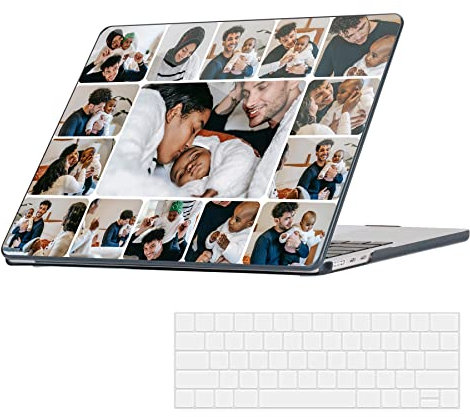 Funda Personalizada Compatible con MacBook Air de 13.6 Pulgadas, versión 2022 A2681, Funda Protectora de plástico rígida