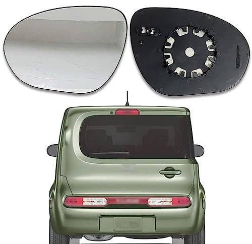 Aussenspiegel Glas, für Nissan Juke 2010-2013 Cube 08-13 Links Oder Rechts Spiegelglas Ersatz, Auto Seitenspiegel Beheizbar Wasserdicht,Left-1pc