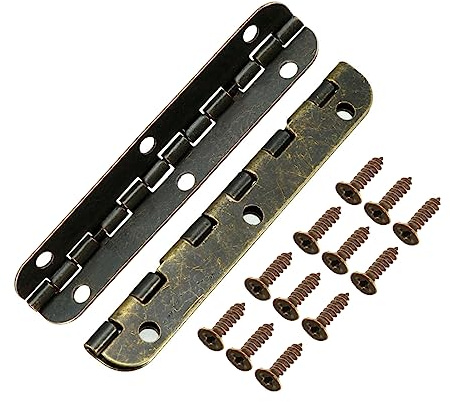 METALLIXITY Retro Bisagras (2,56'') 4uds, Hierro Plegable Bisagra con Tornillos - para Puerta, Ventana, Bricolaje Proyectos