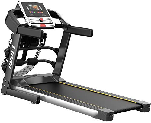 La Machine de Marche Pliante pour Tapis Roulant Peut Supporter Un Poids de 120 kg, Ordinateur Couleur pour vélo d'exercice WiFi Compatible avec écran Tactile, Noir