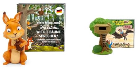 tonies Hörfigur für Toniebox, Peter Wohlleben – Hörst du wie die Bäume sprechen? & Hörfiguren für Toniebox, Das Magische Baumhaus – Im Tal der Dinosaurier