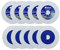 SHDIATOOL Diamant-Glas-Trennscheibe 50mm Sägeblatt, Ultradünne Trennscheibe für Fliese Keramik Porzellan Marmor 50mm (10 von Pack)
