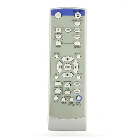 Remplacement XD250REM for Mitsubishi Projecteur Télécommande FD630U WD620U XD250U XD250U-ST XD280U XD600U XD600U-G