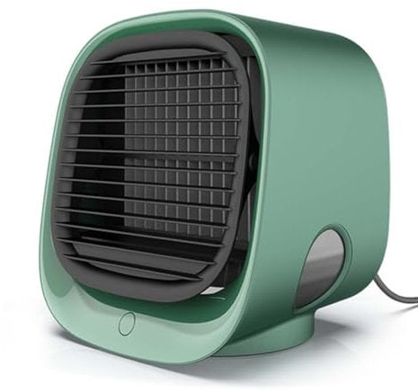 Oribreeze Air Conditioning, Oribreeze Air Cooler, Evaporative Air Cooler, Portable Air Conditioner Fan, Evaporative Mini Air Cooler with 3 Speeds, Personal Space Humidifier Desktop Cooling Fan (Green)