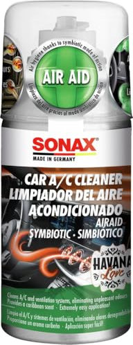 SONAX Limpiador del Aire Acondicionado (210 ml) - Limpia el Sistema de Aire Acondicionado y ventilación y Elimina los Malos olores, 03238000-544