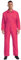 CHICTRY Men's Long Sleeve Work Coveralls Jumpsuits Mechanic Uniform Lightweight Coverall Workwear Hot Pink XXL