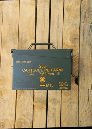 CASSETTA PORTA MUNIZIONI PER 250 PZ CAL.12.7 USATO 1MA SCELTA