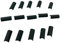 Tiny Tiles 15 Pieces 1:35th Scale Dolls House Miniature Styrene 1/2 Round Ridge Roof Trim Tiles in Slate Grey
